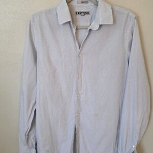 Express Men's Light Blue Button Down Shirt